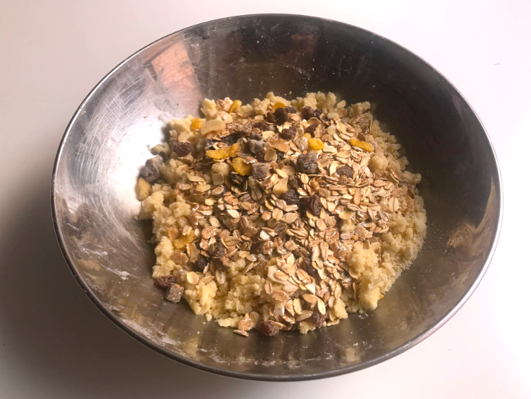 Pasteles de manzana estilo crumble