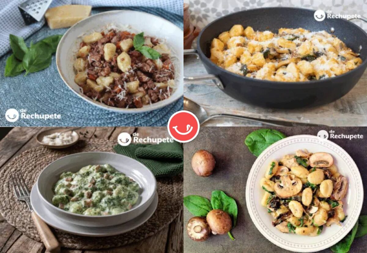 Más de  recetas de ñoquis. Disfruta de estas pequeñas bolitas de patata