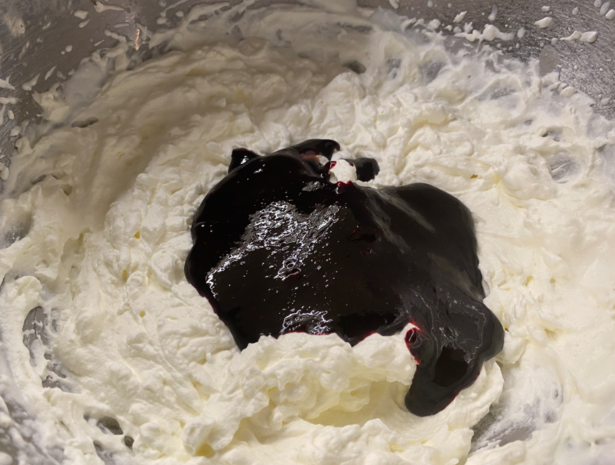 Mousse de arándanos