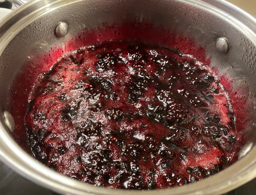 Mousse de arándanos