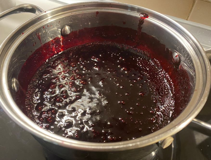 Mousse de arándanos