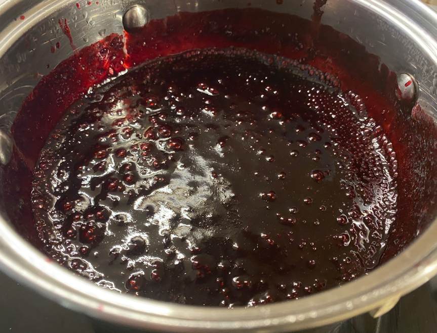 Mousse de arándanos