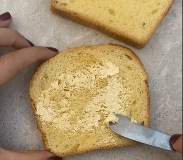 Sandwich en freidora de aire