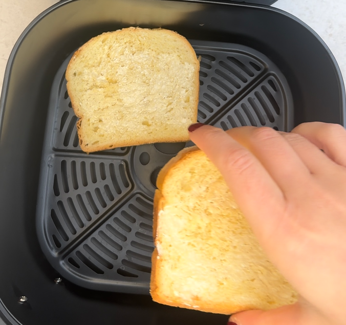 Sandwich en freidora de aire