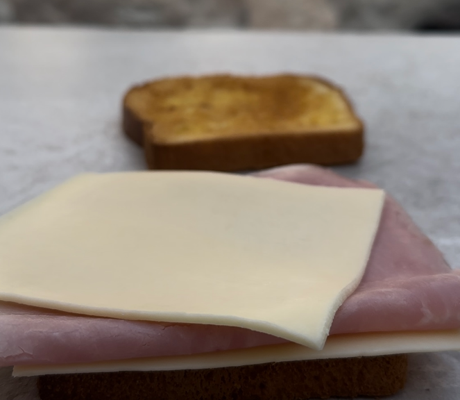 Sandwich en freidora de aire