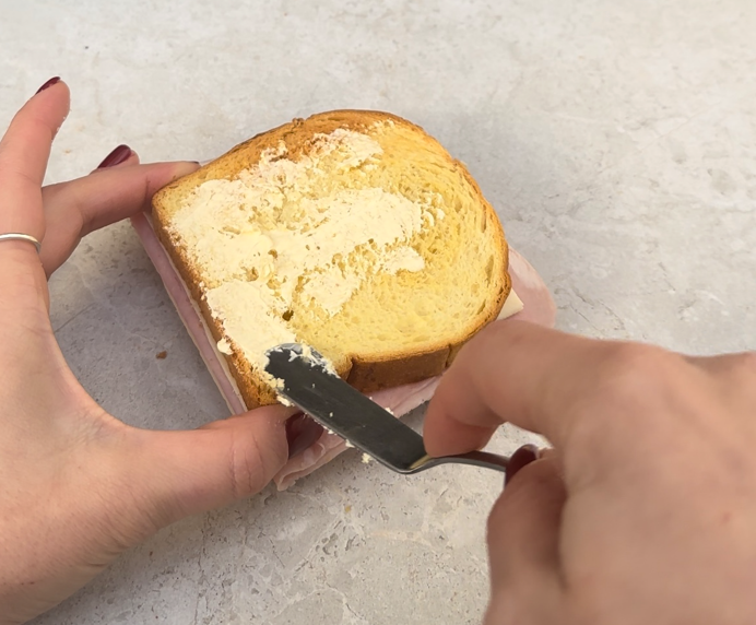 Sandwich en freidora de aire