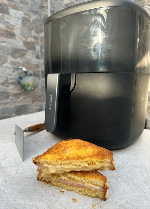 Sandwich en freidora de aire