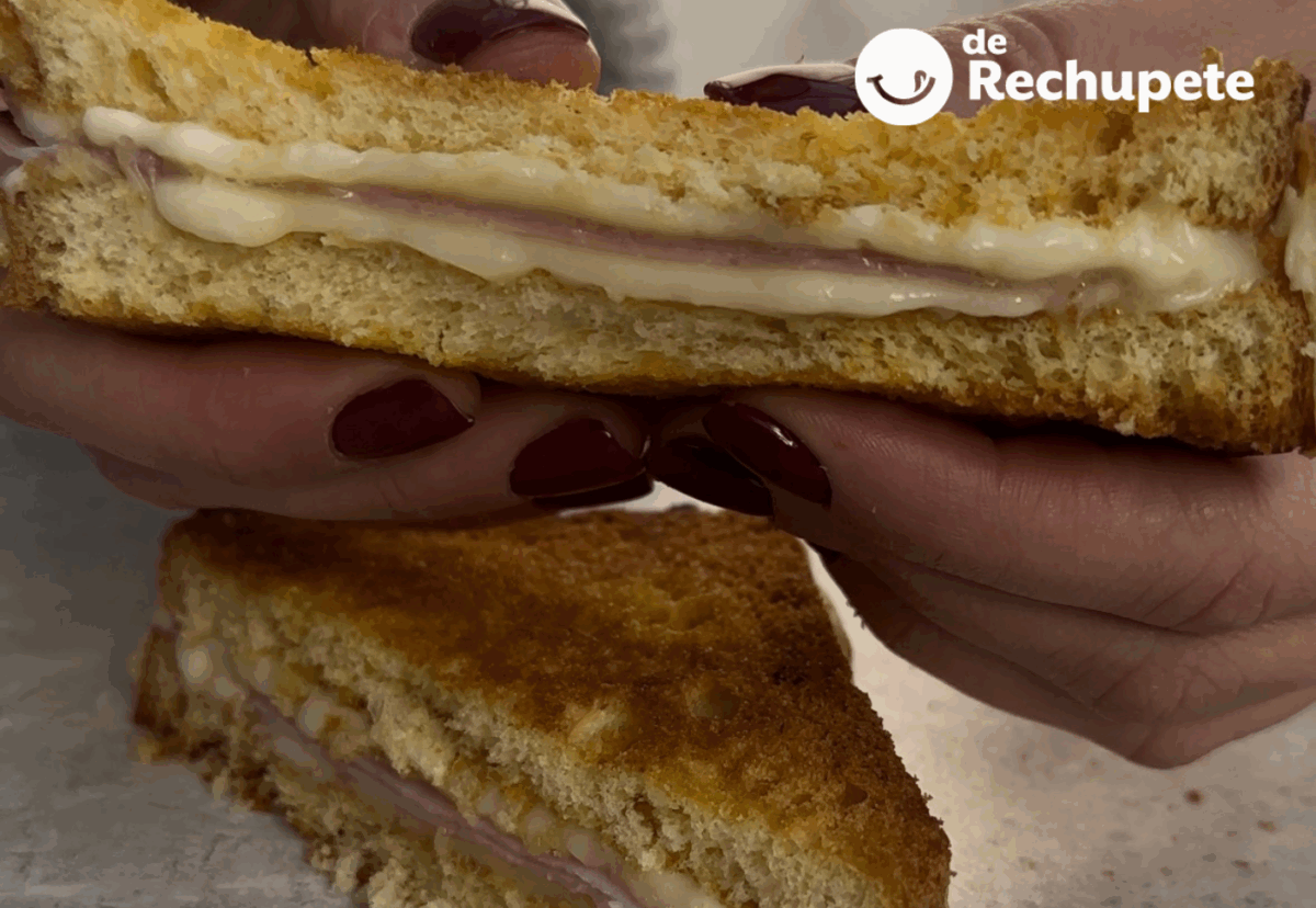 Sandwich en freidora de aire