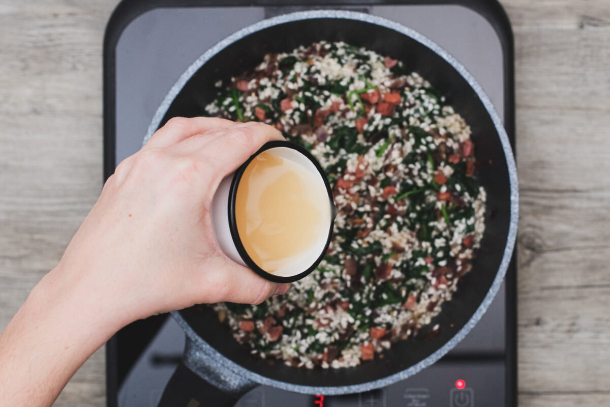 Albóndigas de arroz, espinacas y jamón paso 11