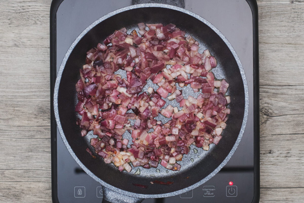 Albóndigas de arroz, espinacas y jamón paso 4