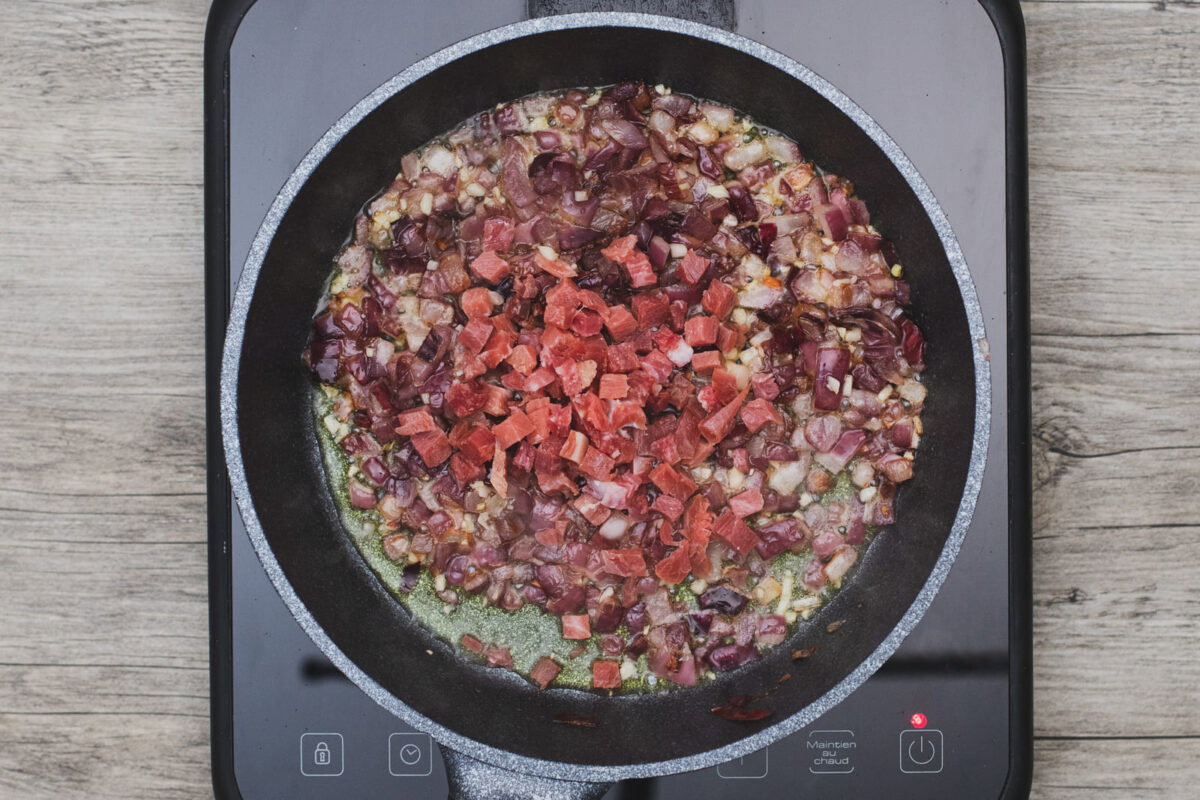 Albóndigas de arroz, espinacas y jamón paso 6