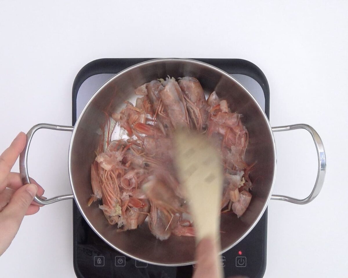 Arroz caldoso de marisco paso 9