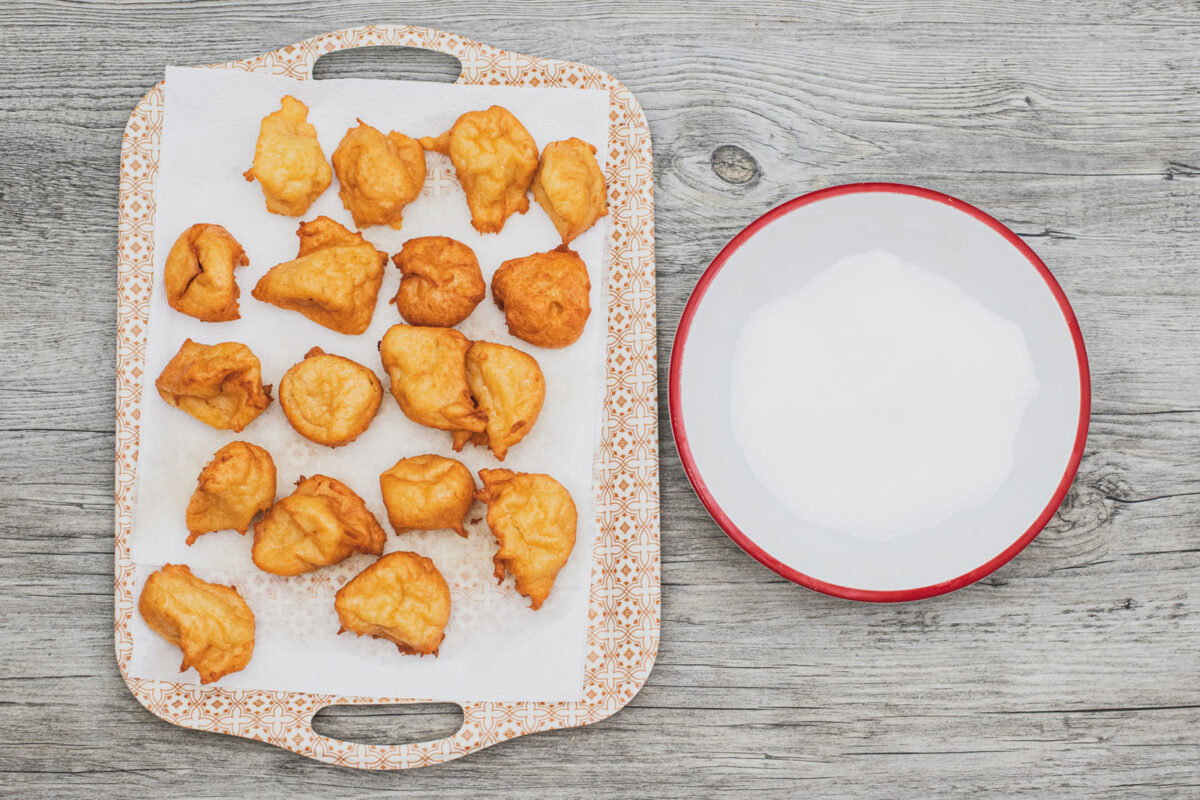 Buñuelos de viento con diferentes rellenos paso 31