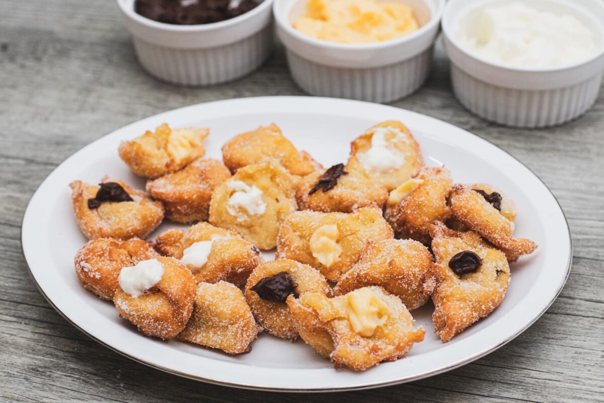 Buñuelos de viento con diferentes rellenos paso 34