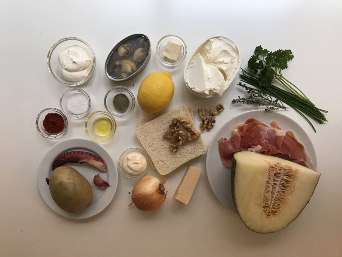 Cinco aperitivos para Navidad paso 1