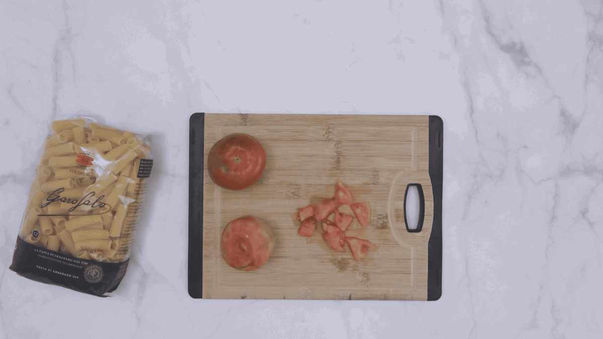 Pasta con caponata siciliana paso 7