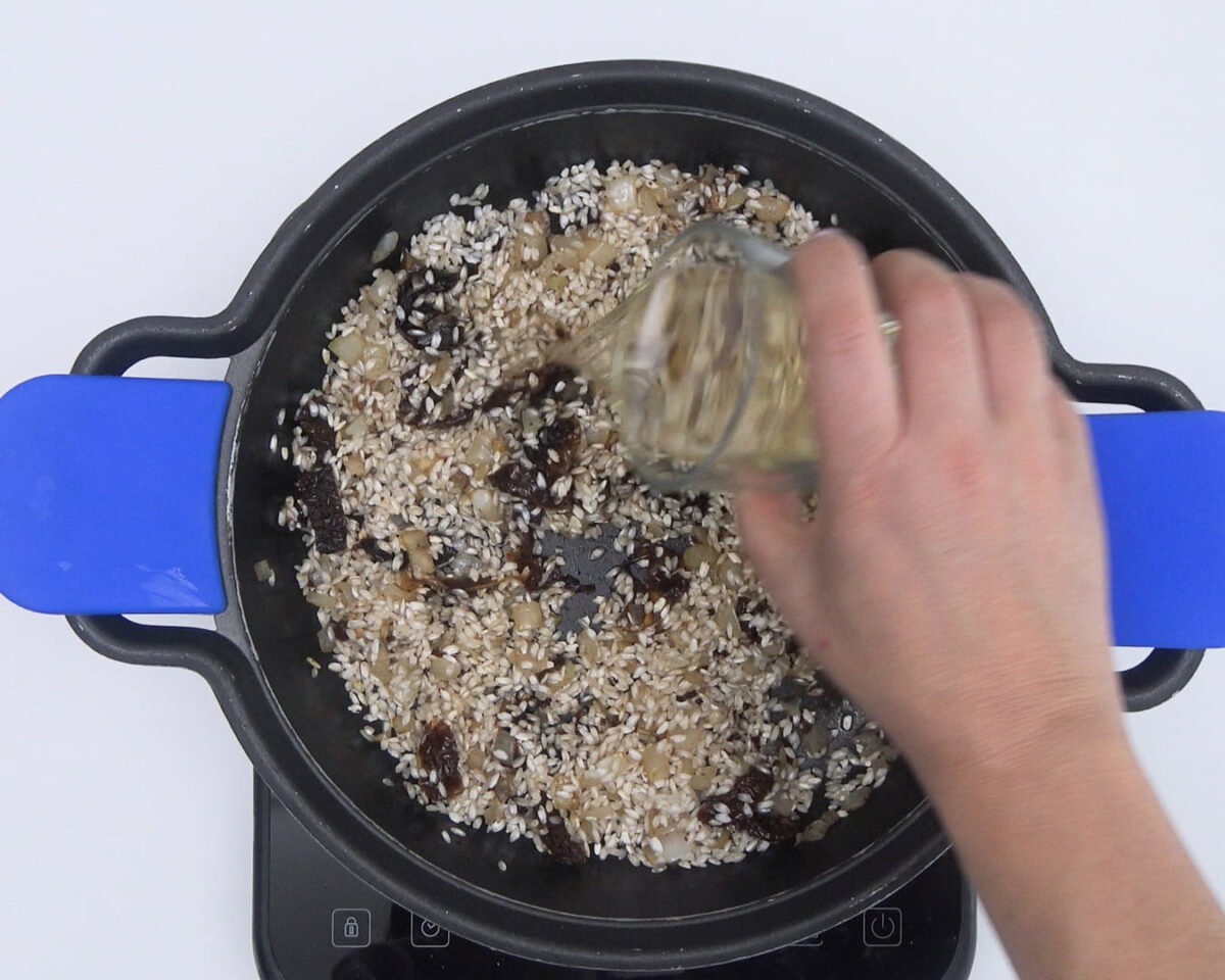 Risotto de tomates secos y albahaca paso 9