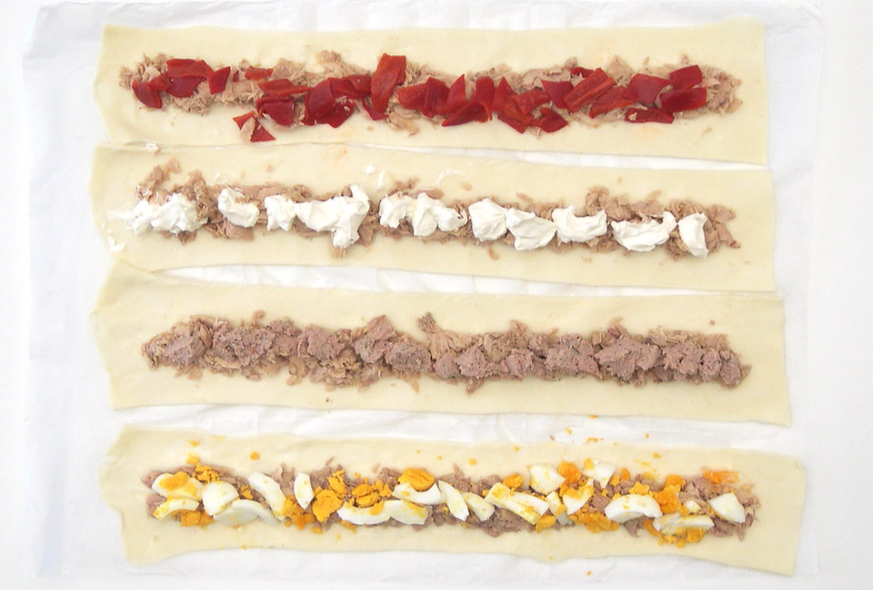 Saladitos de hojaldre y atún. 4 aperitivos fáciles y deliciosos