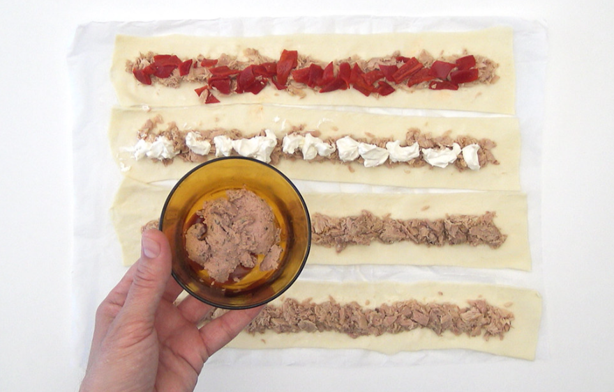 Saladitos de hojaldre y atún. 4 aperitivos fáciles y deliciosos