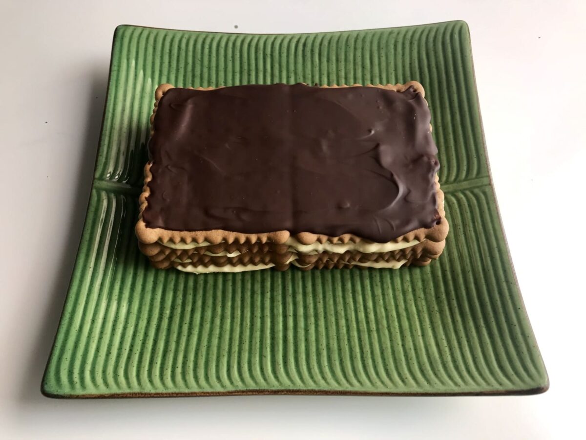 Tarta de galletas con mascarpone y chocolate paso 10