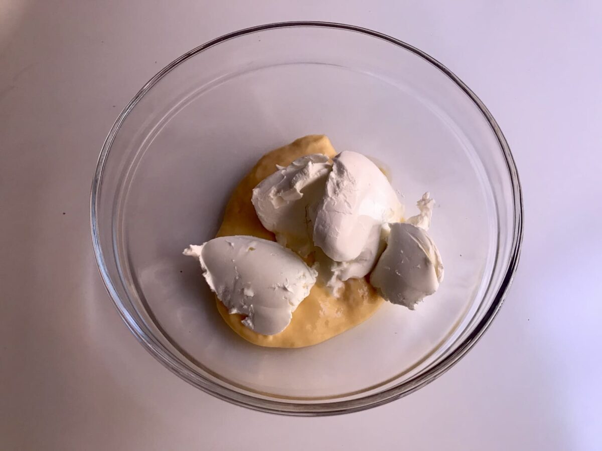 Tarta de galletas con mascarpone y chocolate paso 2