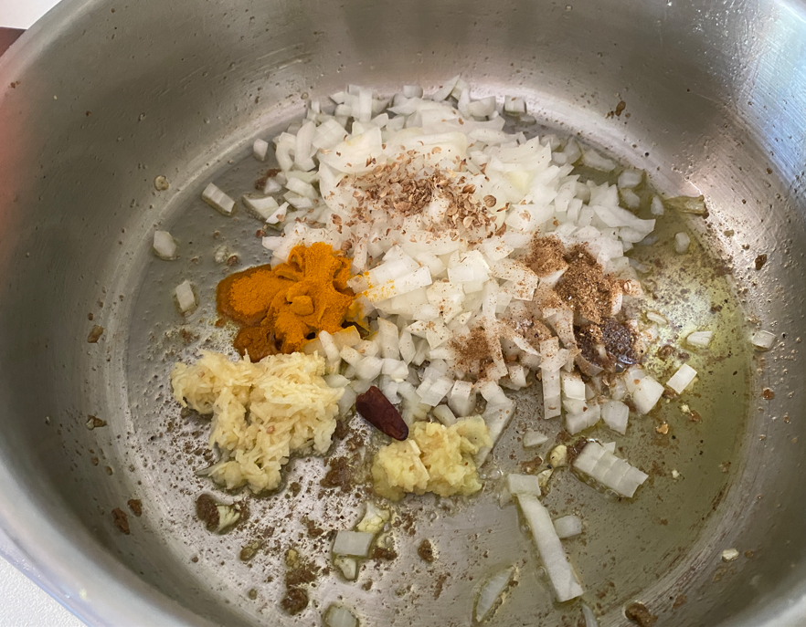 Aloo gobi o curry de coliflor y patata