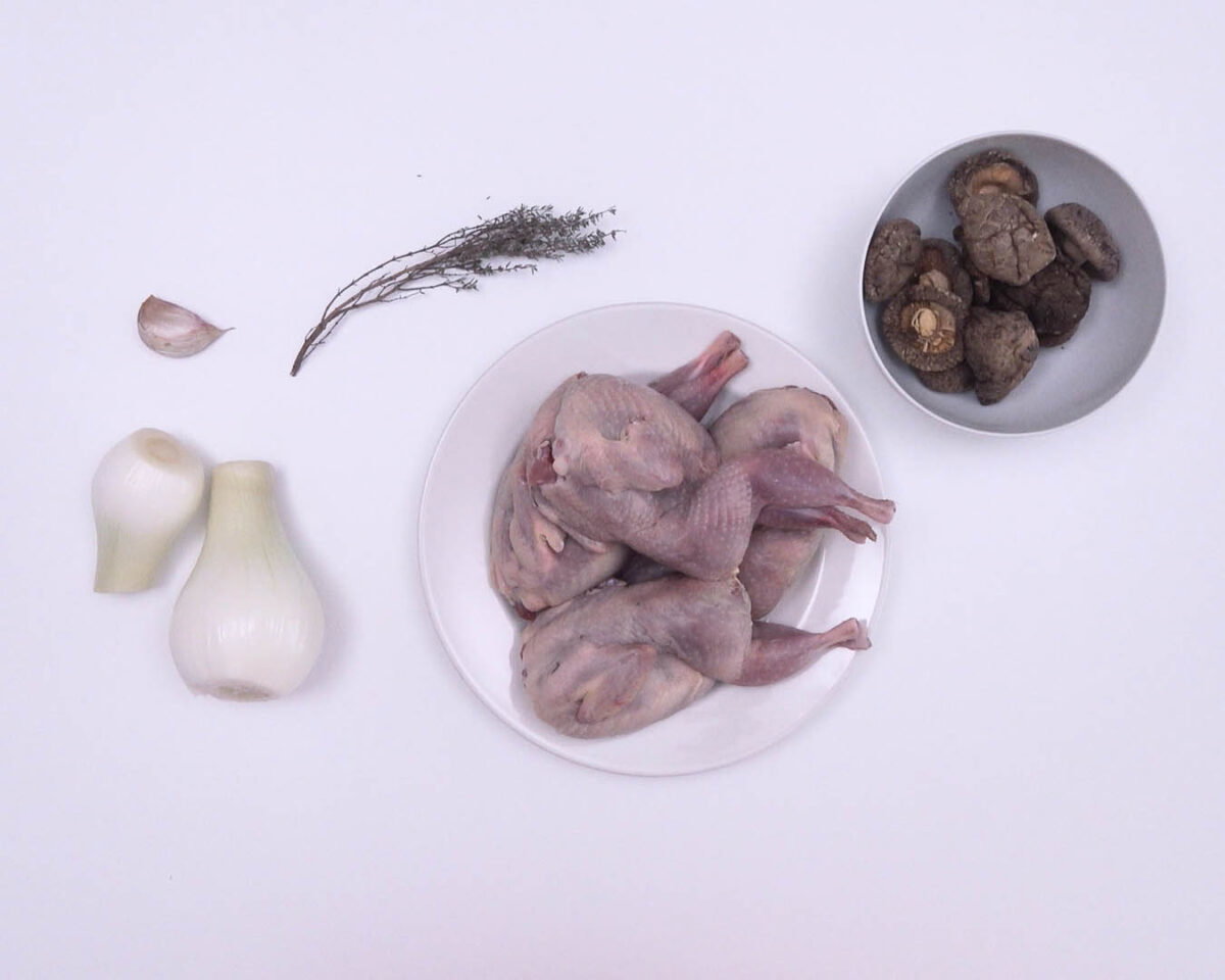 arroz con codornices paso 1