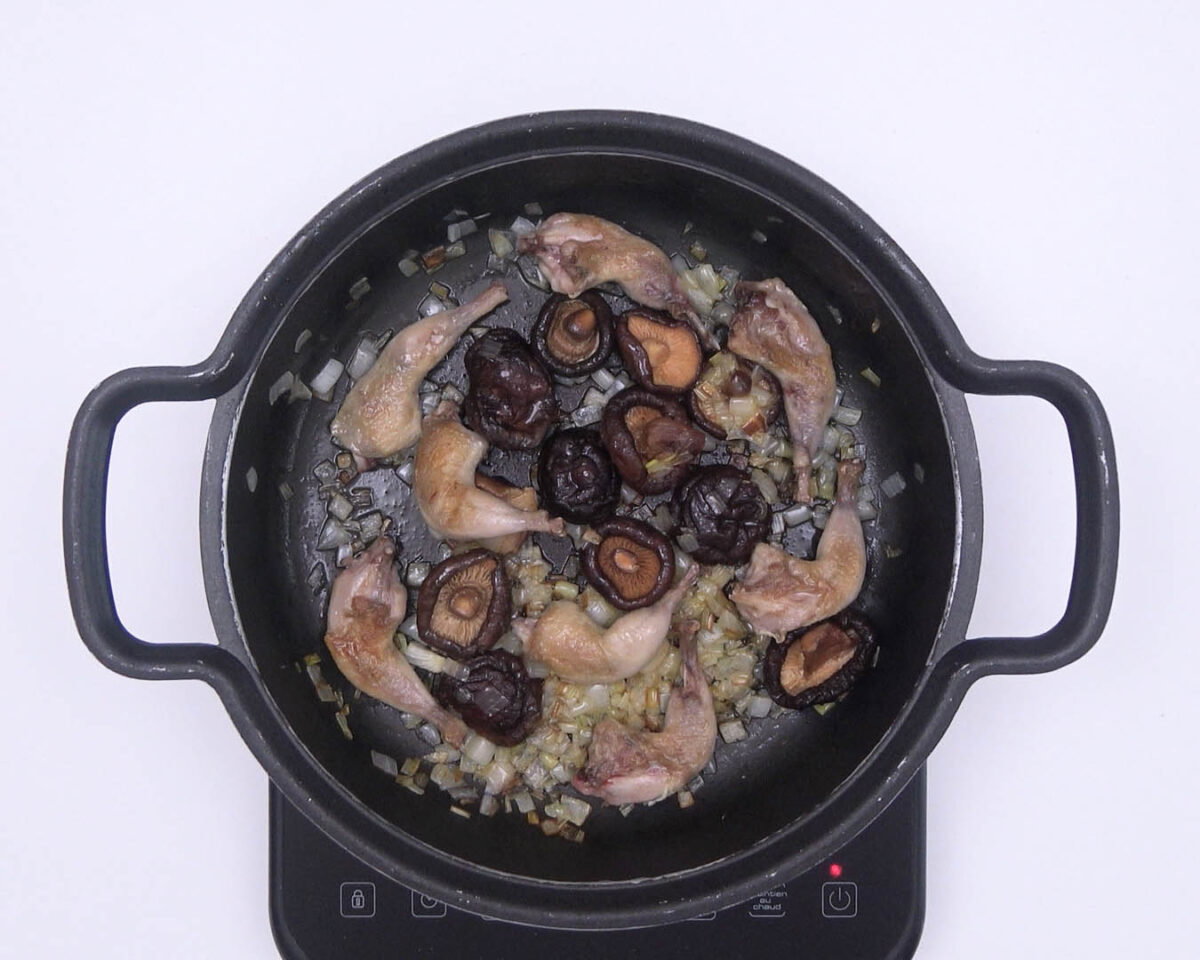 arroz con codornices paso 16