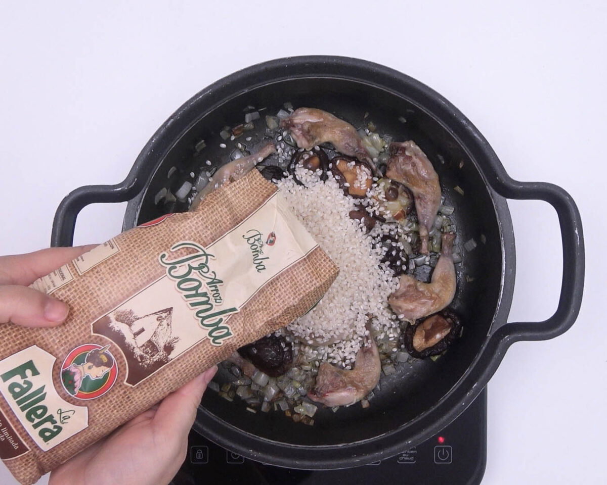 arroz con codornices paso 18
