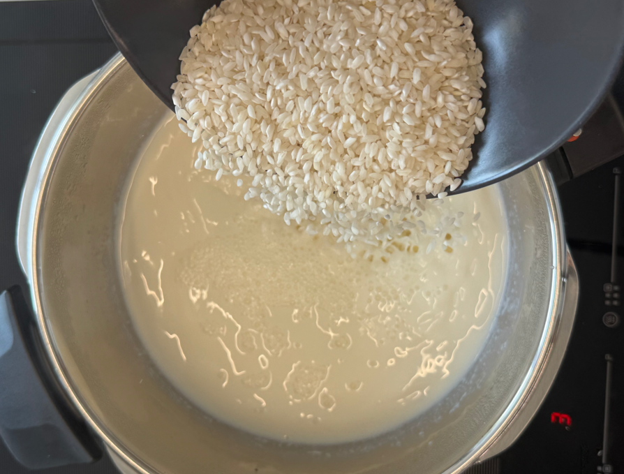 Arroz con leche en olla exprés