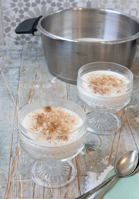 Arroz con leche en olla exprés