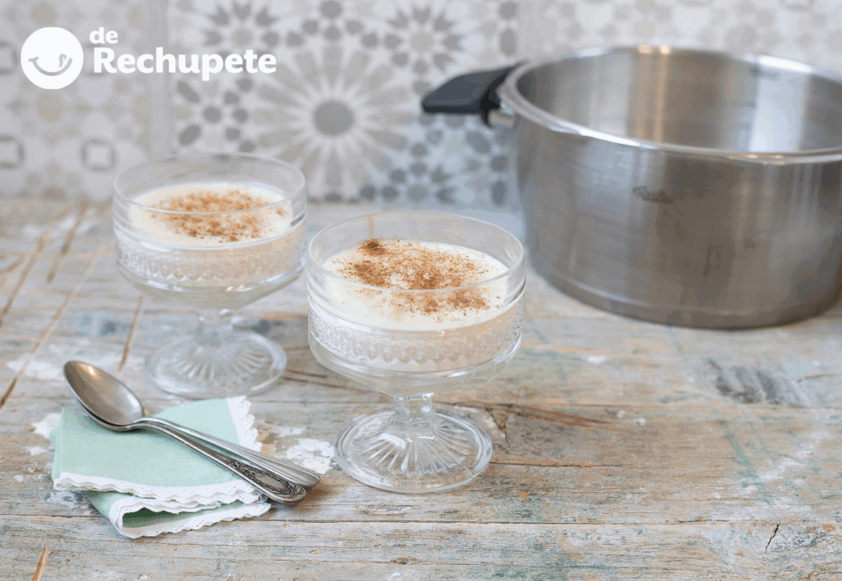 Arroz con leche en olla exprés