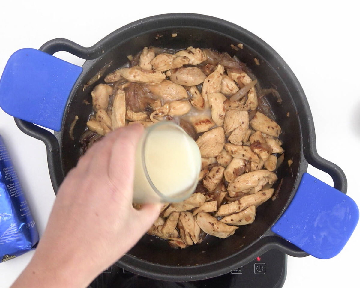 arroz pilaf con pollo paso 17