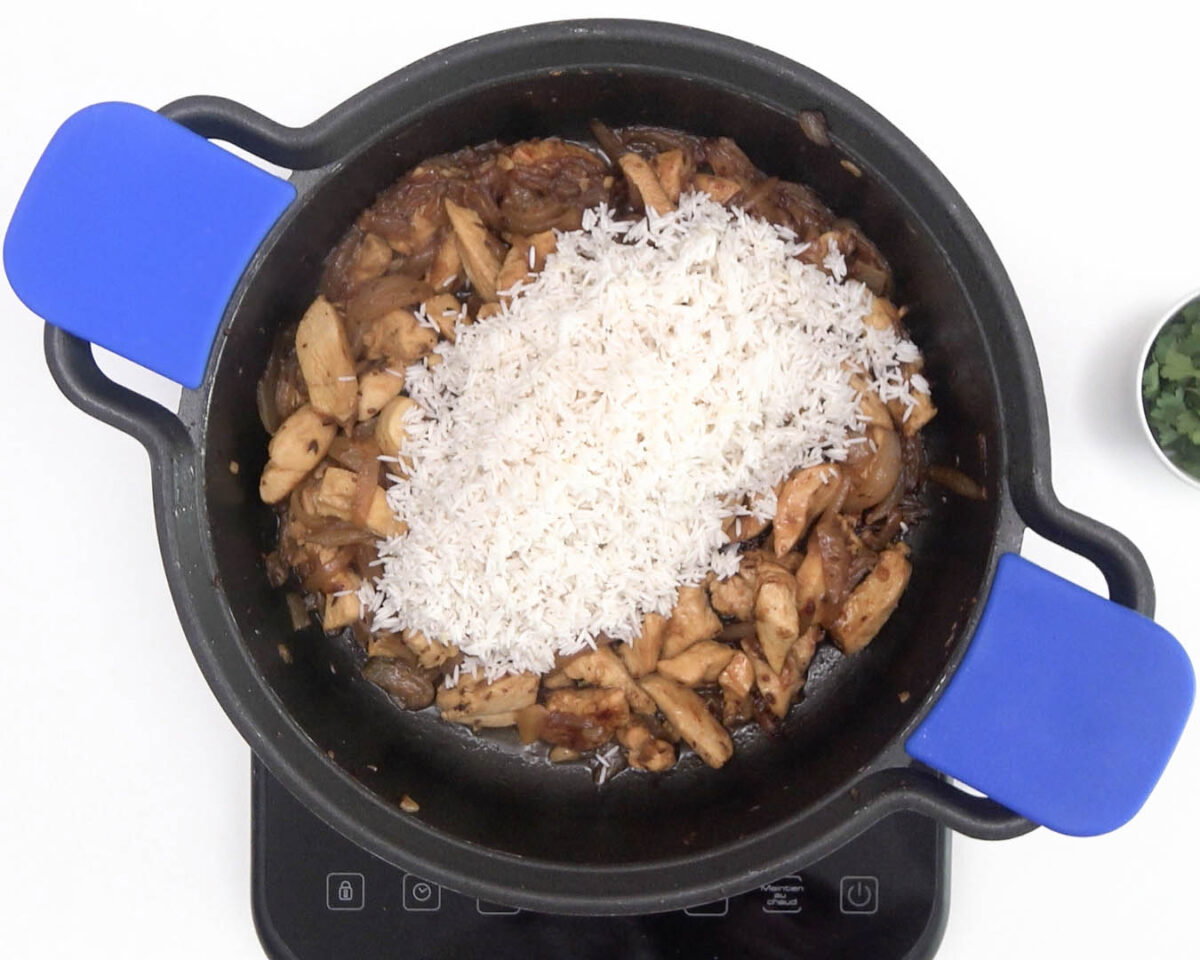 arroz pilaf con pollo paso 19