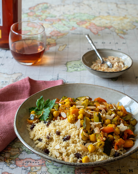 Cuscús marroquí con verduras