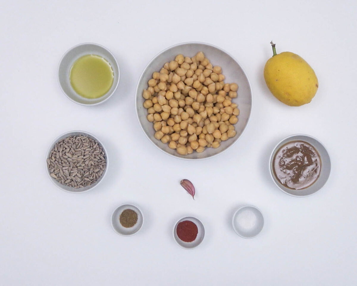 hummus con pipas de girasol paso 16