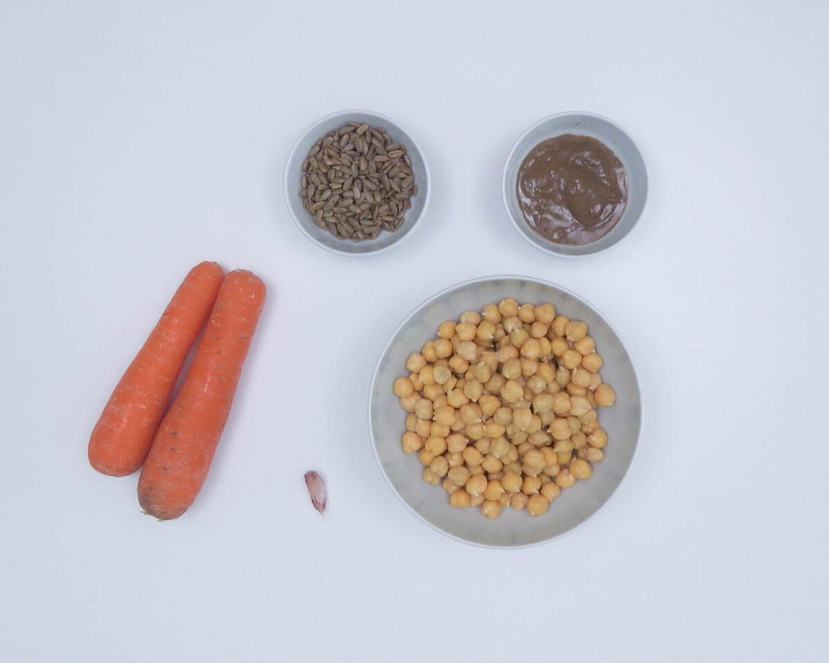 hummus con pipas de girasol paso 2