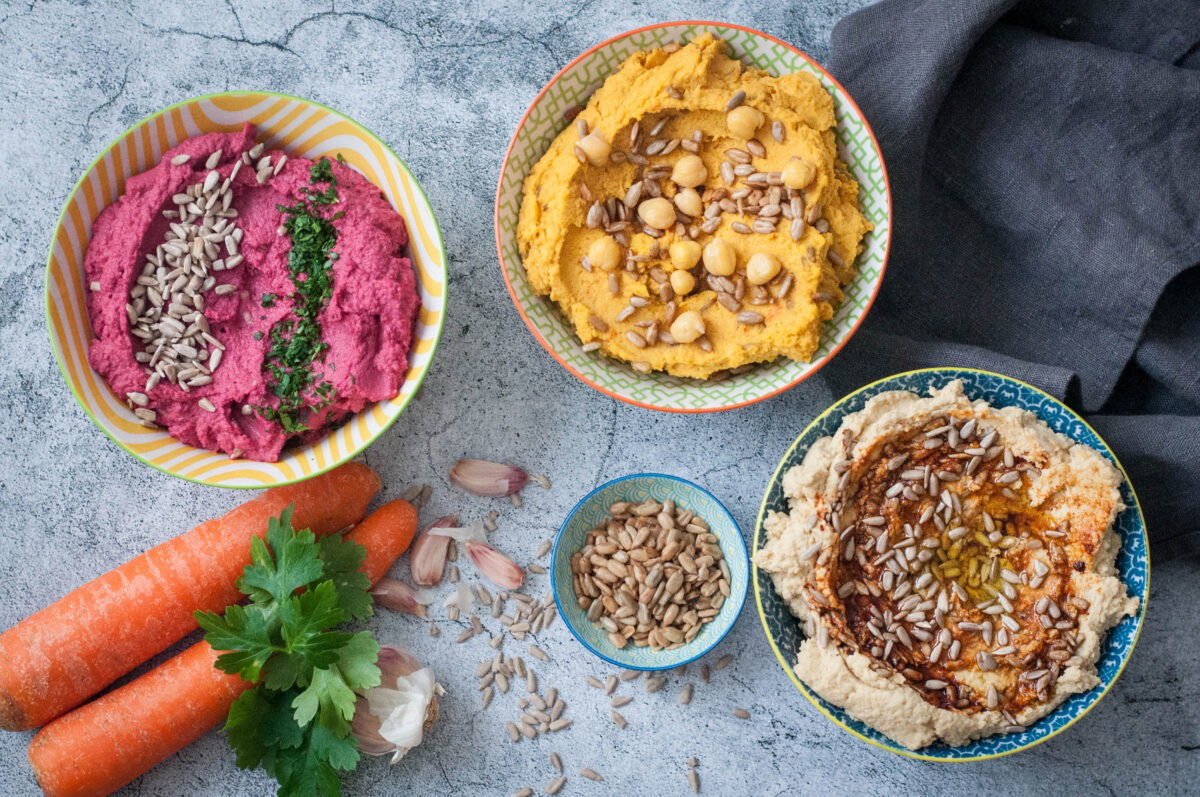 hummus con pipas de girasol paso 20