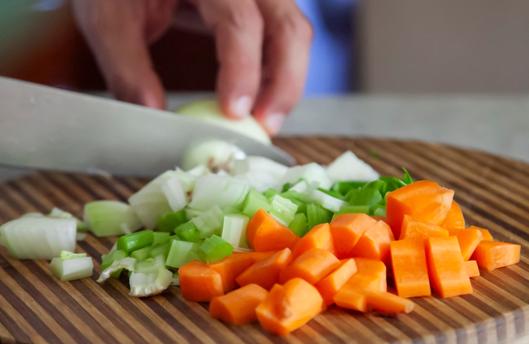 Mirepoix, técnica de corte básico de cocina