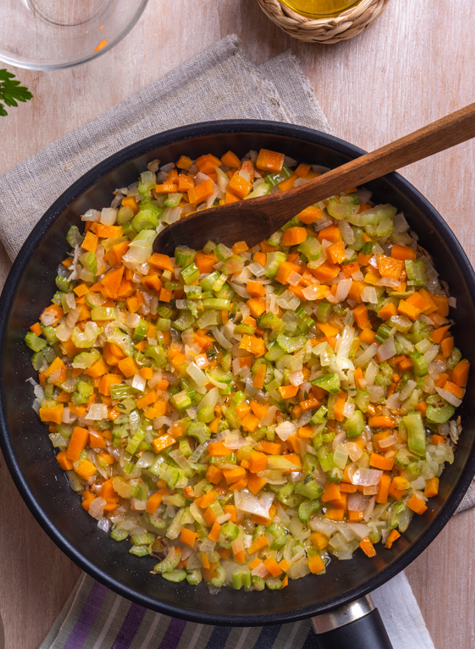 Mirepoix, técnica de corte básico de cocina