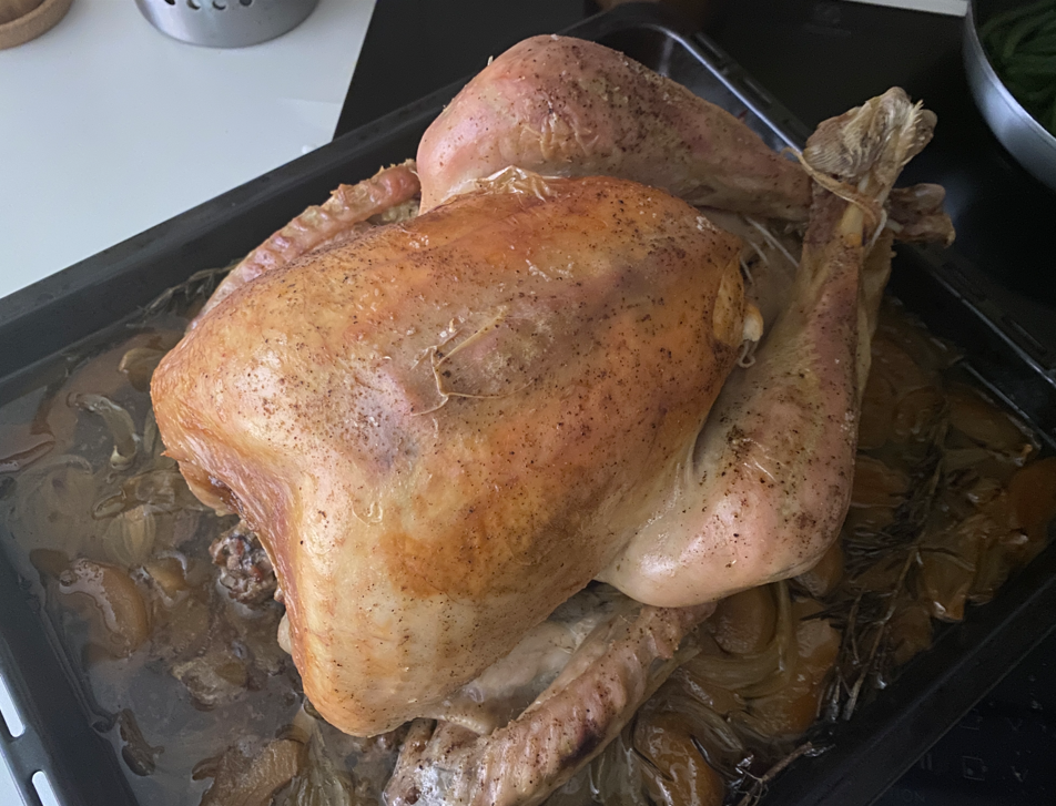 Pavo relleno para Acción de Gracias