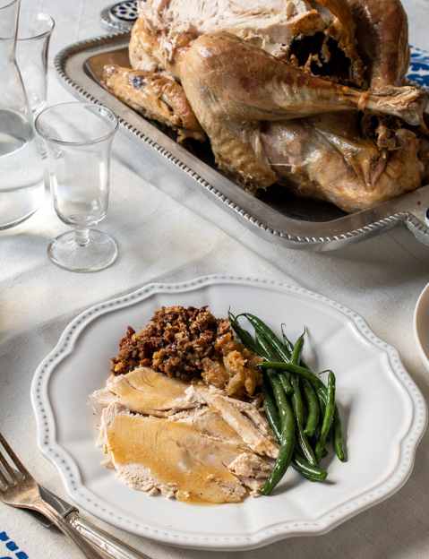 Pavo relleno para Acción de Gracias