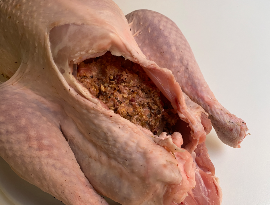 Pavo relleno para Acción de Gracias