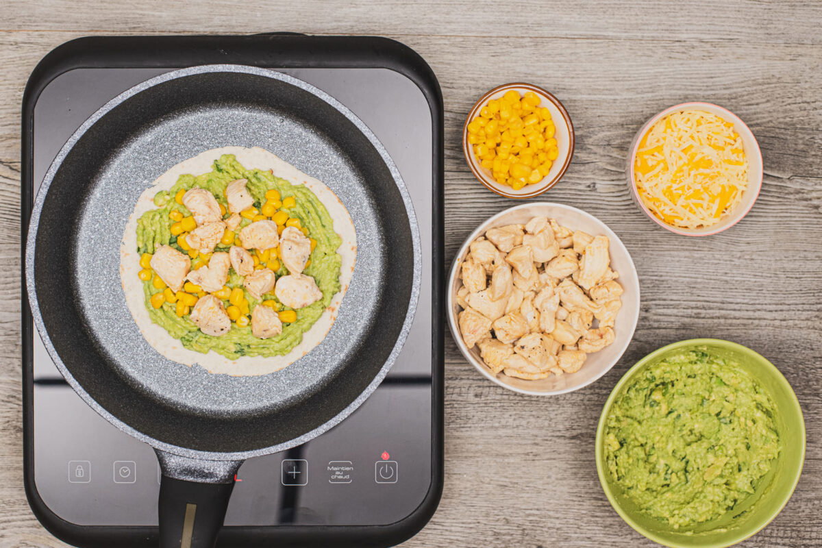 quesadillas de pollo y queso paso 18