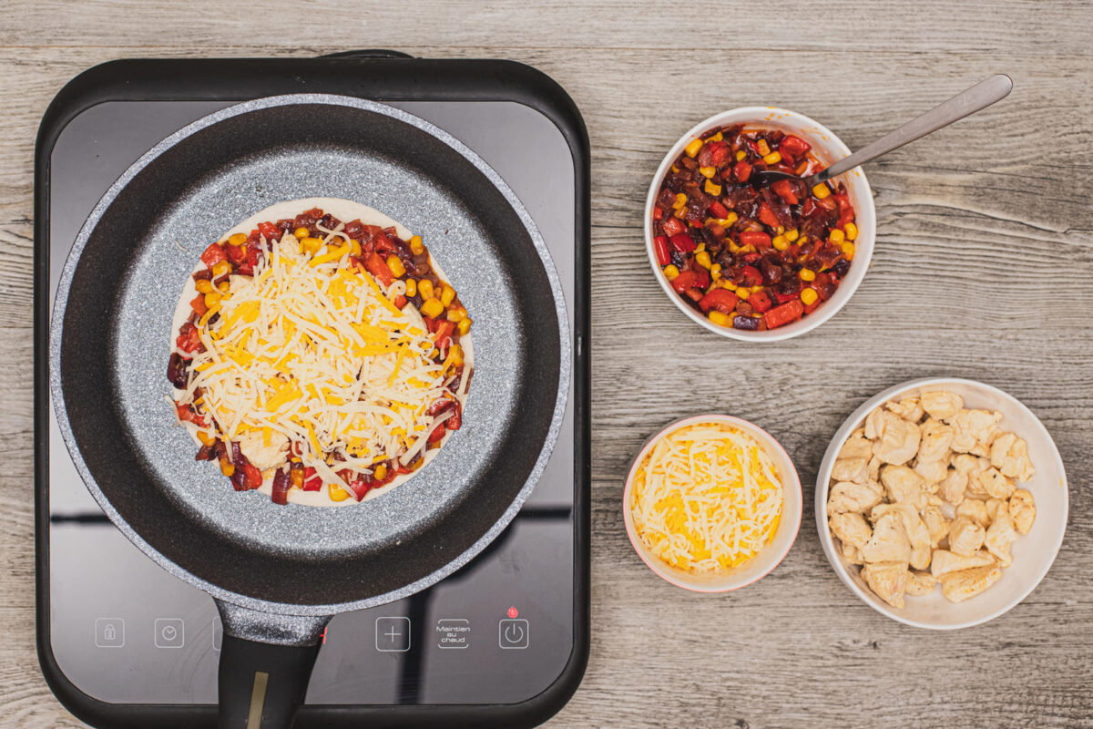 quesadillas de pollo y queso paso 24