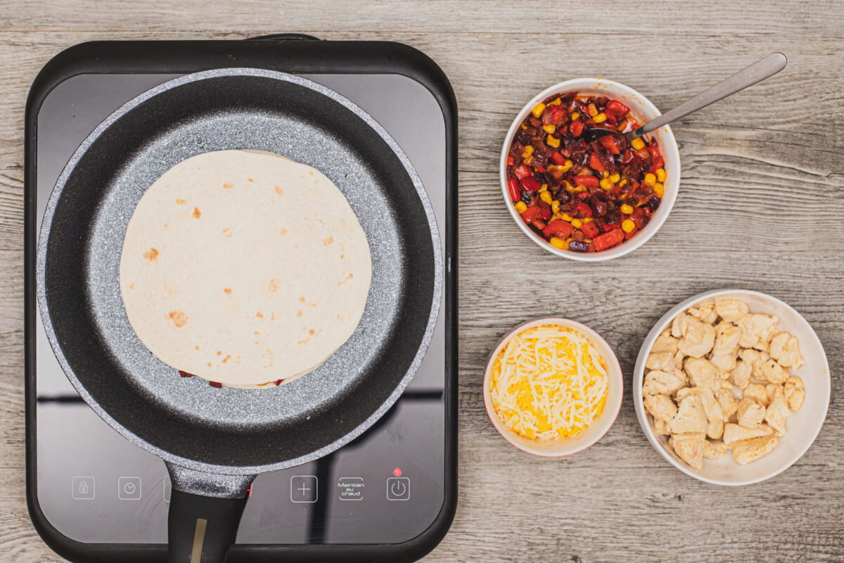 quesadillas de pollo y queso paso 25