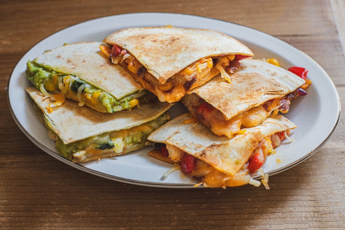 quesadillas de pollo y queso paso 30