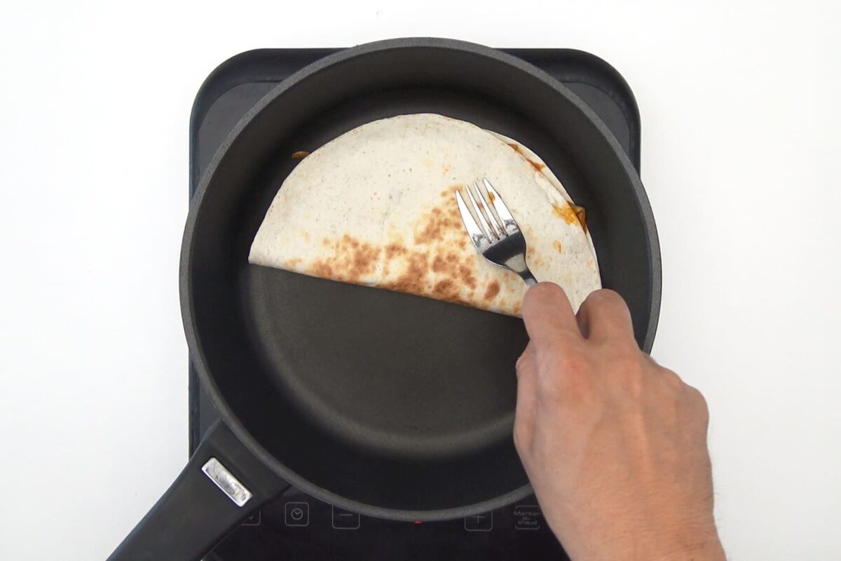 quesadillas vegetarianas y veganas paso 10