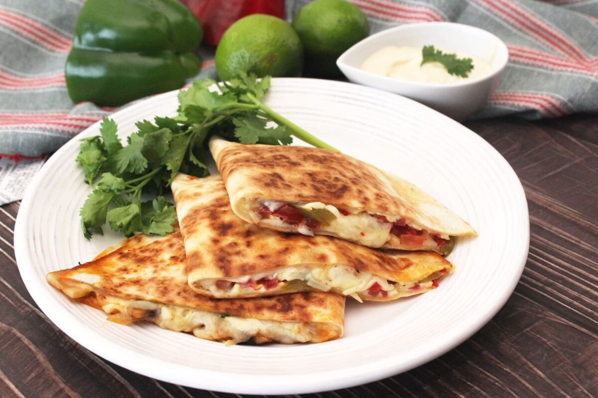 quesadillas vegetarianas y veganas paso 24