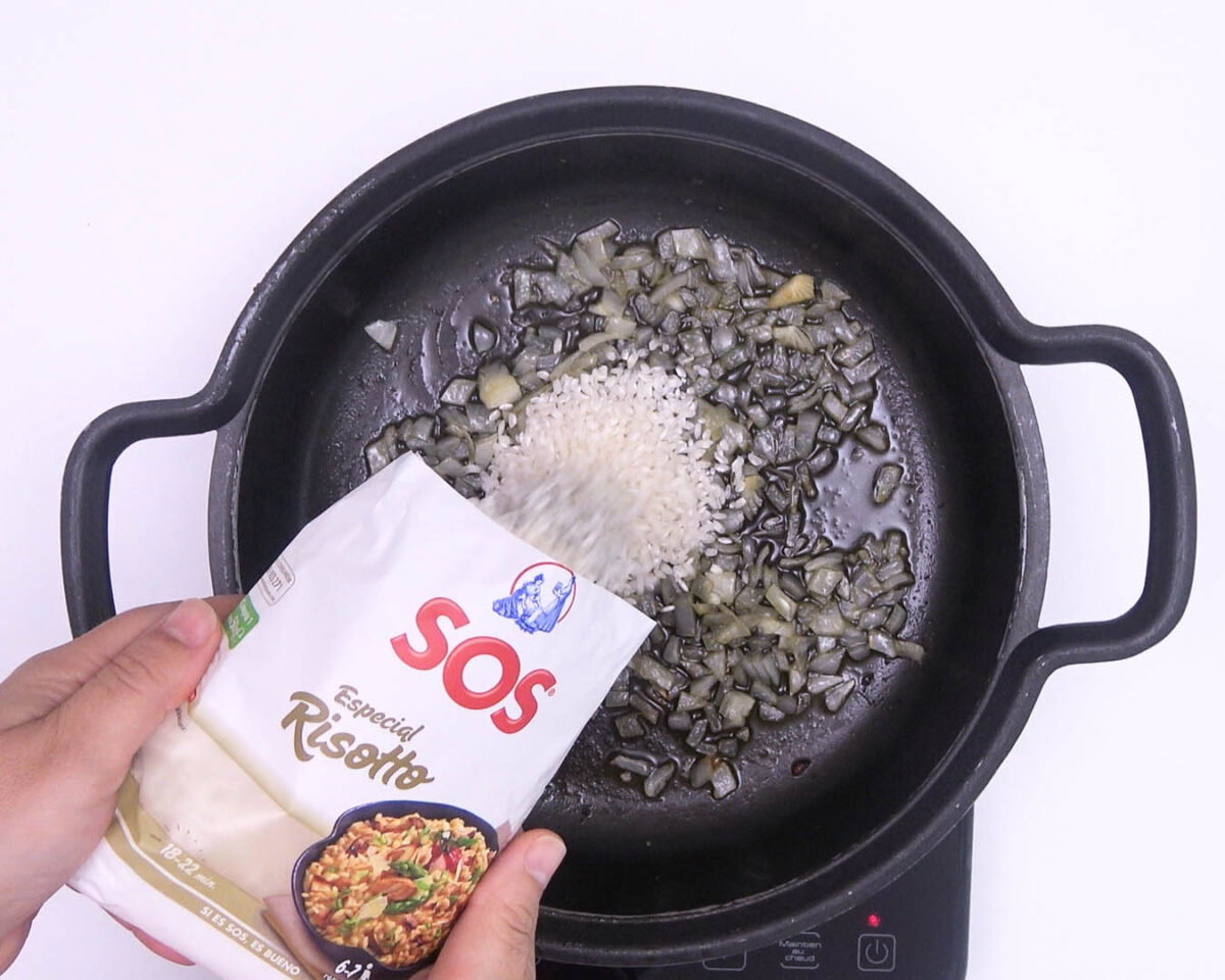 risotto de níscalos paso 11
